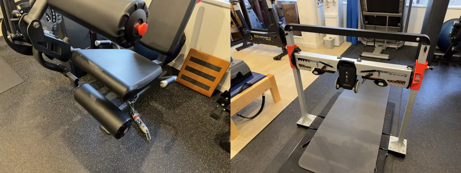 This assessment included not only treadmill-based motion analysis, but also lower-limb strength testing using the VALD ForceFrame and Dynamo Plus.