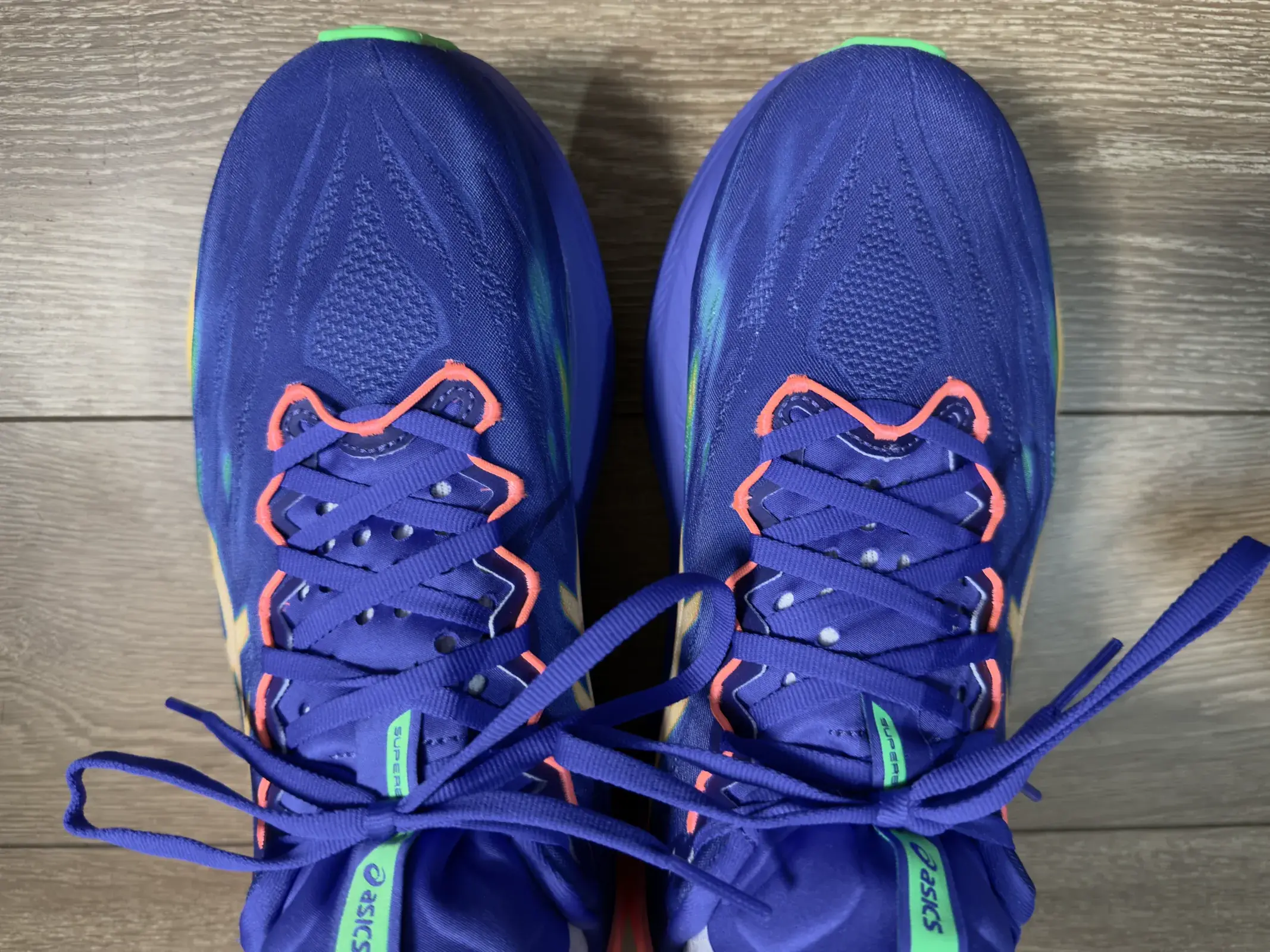 Top-down view showing fit and toe box room