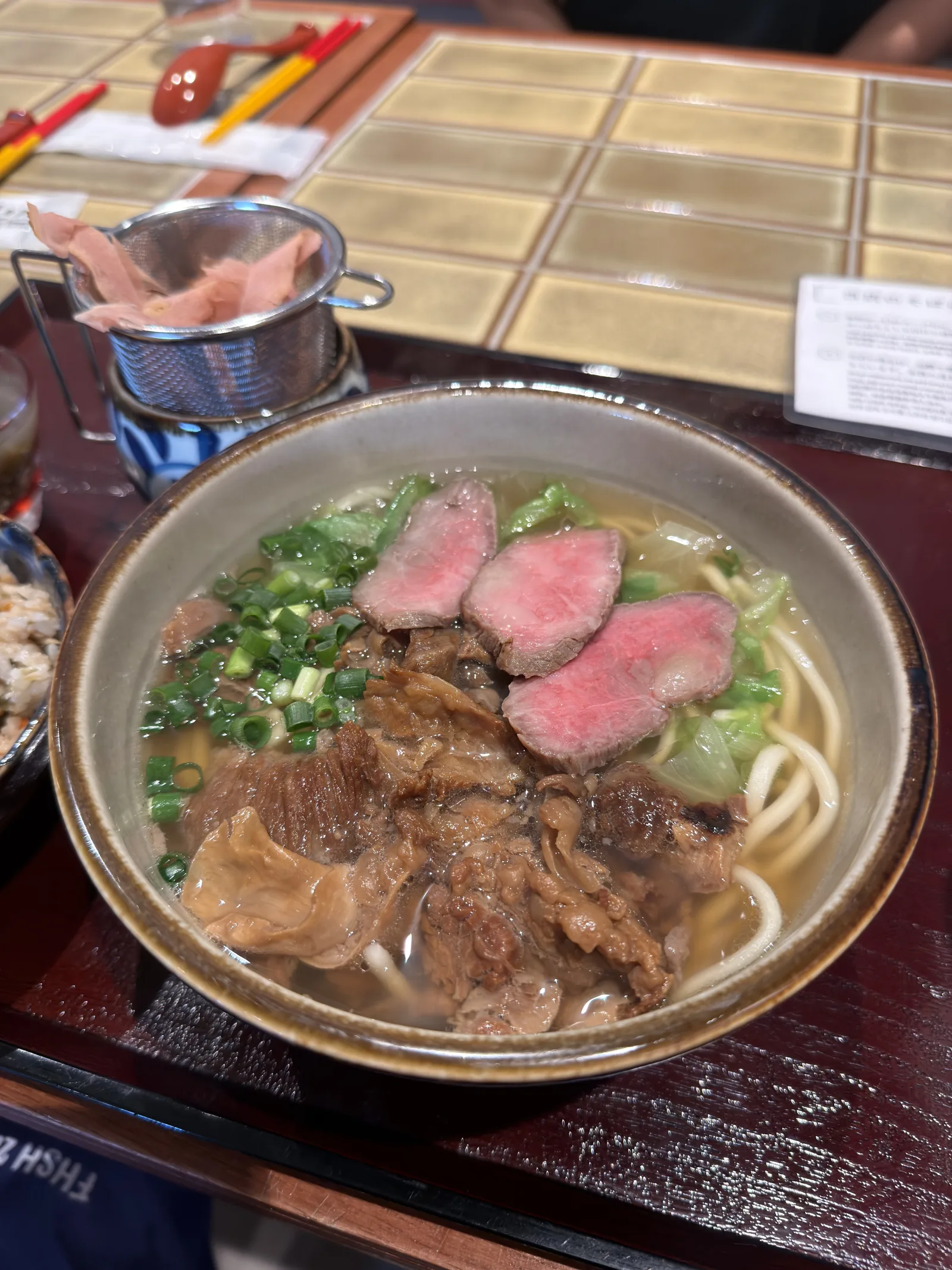 Miyako soba, with pork, green onions, and a clear broth. One of the island’s signature bowls